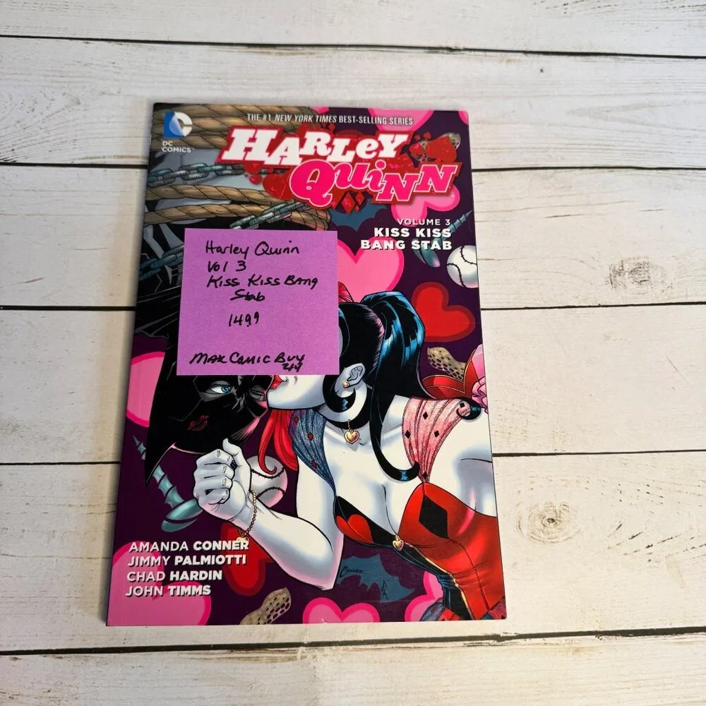 Harley Quinn Vol 3 Kiss Kiss‎ Bang Stab TPB DC Comics Conner Palmiotti 2015